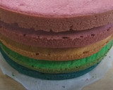 Foto del paso 6 de la receta: Tarta arcoíris - Rainbow cake