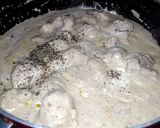 A picture of step 7 of Kaju chicken.