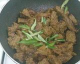 A picture of step 5 of Tala hua gosht Hyderabadi.