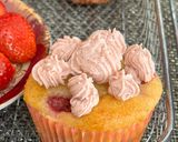 A picture of step 24 of Eggless Strawberry Muffins With Strawberry Buttercream Frosting.