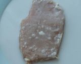 A picture of step 5 of Vickys Chicken-Fried Pork Steaks, GF DF EF SF NF.