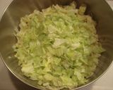 A picture of step 1 of Monjayaki.