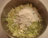 A picture of step 2 of Monjayaki.