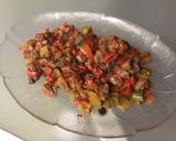 A picture of step 15 of Beef with Peanuts, Peppers, and Ginger.