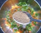 A picture of step 3 of Corn Spinach Besan Tikki.
