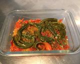 Une image de l'étape 7 de Piments verts doux aux tomates et oignon de roscoff.