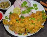 A picture of step 14 of Reshmi Chicken masala.