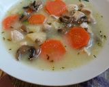 Tárkonyos csirkeraguleves recept fázis 7 fotója