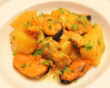 Foto del paso 7 de la receta: Guiso de Patatas con Alcauciles y Mejillones