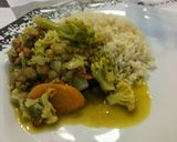 Foto do passo 6 de Curry de lentilhas, brócolis e couve flor