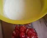 A picture of step 1 of Cherry Icecream With Cherry Sauce.