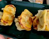 Hình bước làm 4 của món Bánh mandu tôm thịt áp chảo (sủi cảo Hàn Quốc)