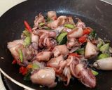 Foto langkah ke 4 dari resep Cumi Asin Pete Sederhana (Masakan Rumahan).