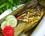 Foto langkah ke 9 dari resep Pepes ikan mas daun kemangi.