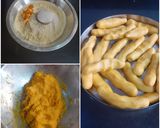 A picture of step 1 of Besan laddu.