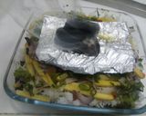 A picture of step 5 of Hyderabadi dum biryani.