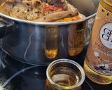 Foto del paso 3 de la receta: Conejo en salsa con gambas