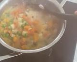A picture of step 1 of Veggies with Yogurt & Salted Egg Salad Dressing.