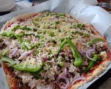 A picture of step 5 of Turkey Beef Pizza.