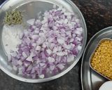 A picture of step 1 of Beetroot chana dal sabzi.