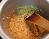 A picture of step 1 of Rava Pongal.