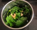 A picture of step 1 of Palak Masala Jowar Poori.
