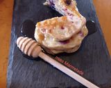 Φωτογραφία βήματος 12 της συνταγής Pancakes με μύρτιλα και σμέουρα 🥞🫐