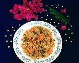 A picture of step 10 of Rava Upma.