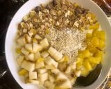 عکس مرحله 1 از دستور اوتمیل آناناس و گلابی🍐🍍😋