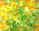 A picture of step 5 of Alu fry 😋.