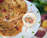 A picture of step 5 of Healthy Tasty Masaledar Vegetable High Protein Oats Chilla.