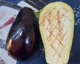 Une image de l'étape 1 de Barquette d'aubergines et de poivrons rouges.