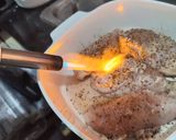 A picture of step 1 of Chicken in Creamy Bacon Mushroom Sauce.