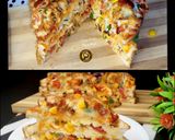 A picture of step 4 of Triple Layer Pizza Sandwich In Airfryer.