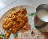 A picture of step 6 of Paneer tikka masala curry.