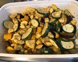 Une image de l'étape 7 de Courgettes et aubergines au soja et sésame (avec piments verts grillés).