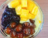 Hình bước làm 3 của món Chè xoài nếp cẩm trân châu