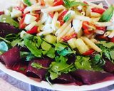 Foto del passaggio 5 della ricetta Piatto ricco mi ci ficco😆 Pasta fredda, bresaola e rucola - light