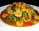 Foto langkah ke 4 dari resep Tauco Kangkung Udang Spesial.