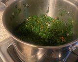 A picture of step 3 of Alkaline - Kale and Dandelion Greens.