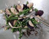 Foto langkah ke 3 dari resep Santan Terong Kacang Panjang Ikan Asin.