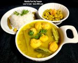 A picture of step 7 of Moong Kadhi With Urad Dal pakore and Mix Veggies.