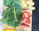 Hình bước làm 3 của món Nước ép cải kale