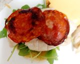 A picture of step 6 of My Steamed Chicken & Chorizo Burger Bun.