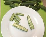 A picture of step 1 of Bhindi (Okra)Fry.