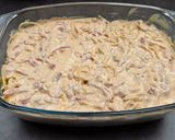 Sonkás-tejszínes rakott tészta recept fázis 18 fotója