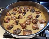 A picture of step 14 of Swedish Meatballs in Gravy with Sweet Pickles and Lingonberry.