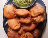 A picture of step 7 of #tiffin box# alu ki pakodi.