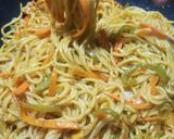 A picture of step 5 of Spicy chicken and vegetable spaghetti😊.