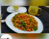 A picture of step 5 of Leafy Fried rice by salma.s.Adam (ful@rny"ss kitchen).